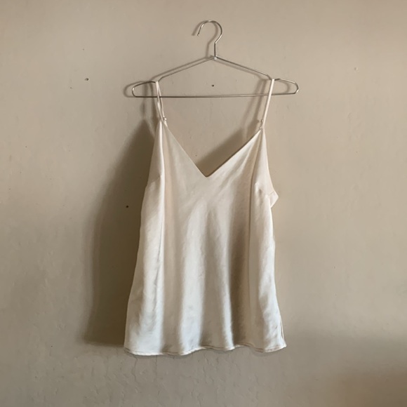 Good American Washed Satin Camisole in Ivory Size XL (4) - Picture 2 of 8
